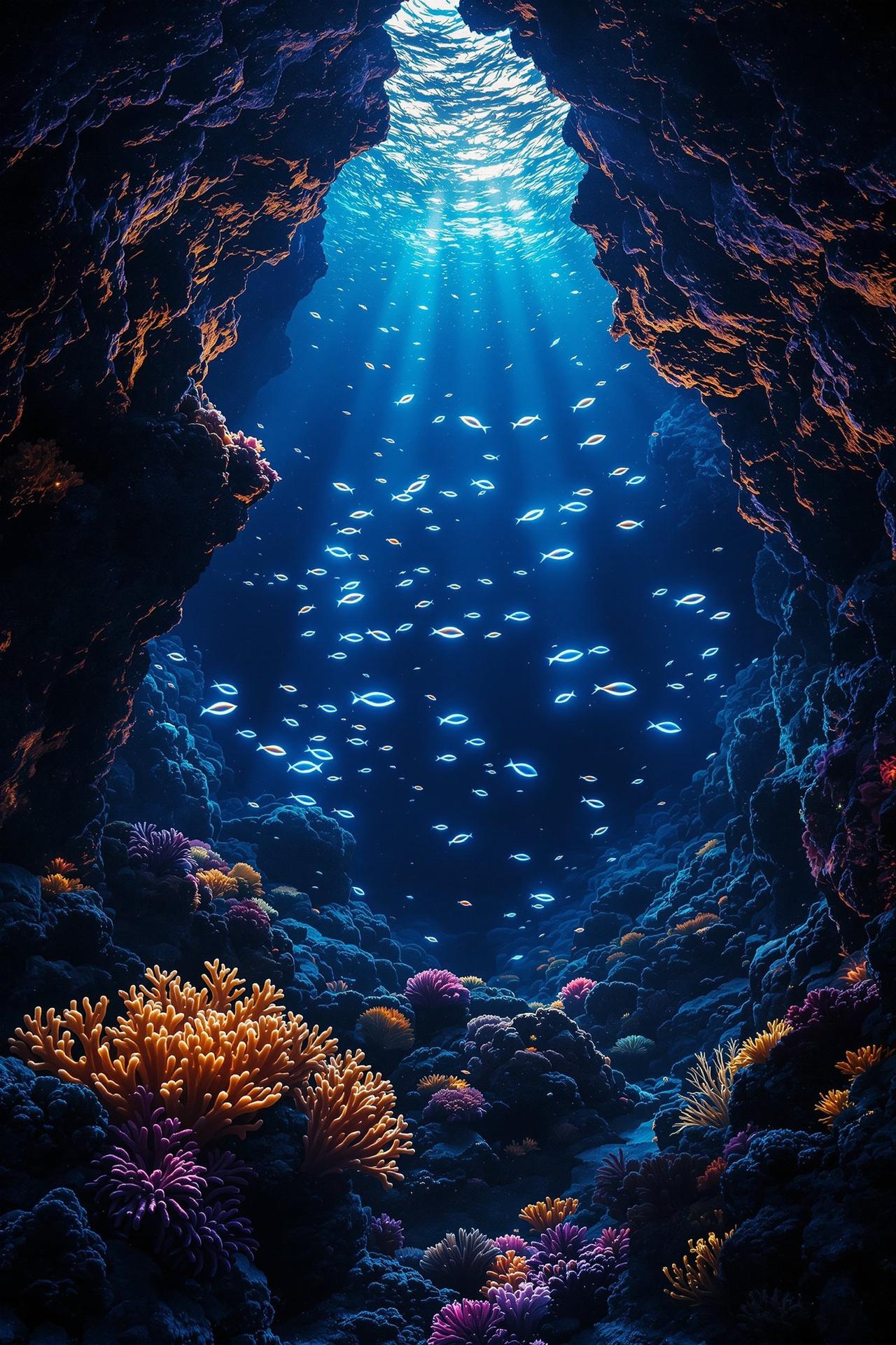 深海探险 海报 - 自然探索作品